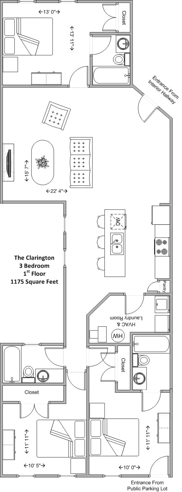 undefined apartments for rent - image - 2617 Short Vine (The Clarington)- 3BR Model A floor plan.jpg