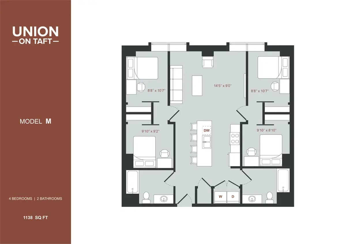undefined apartments for rent - image - 4 Bedroom Double Occupancy Model M.png